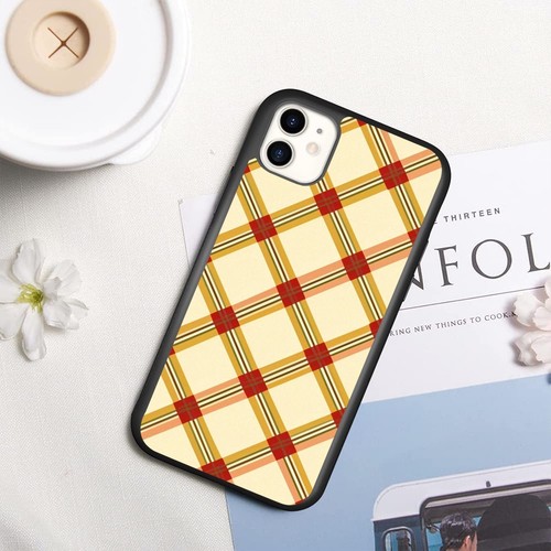yellow fabric checkered art For Samsung A15 A16 S23 S24 S25 Ultra FE Impact Case - 第 20/25 張圖片
