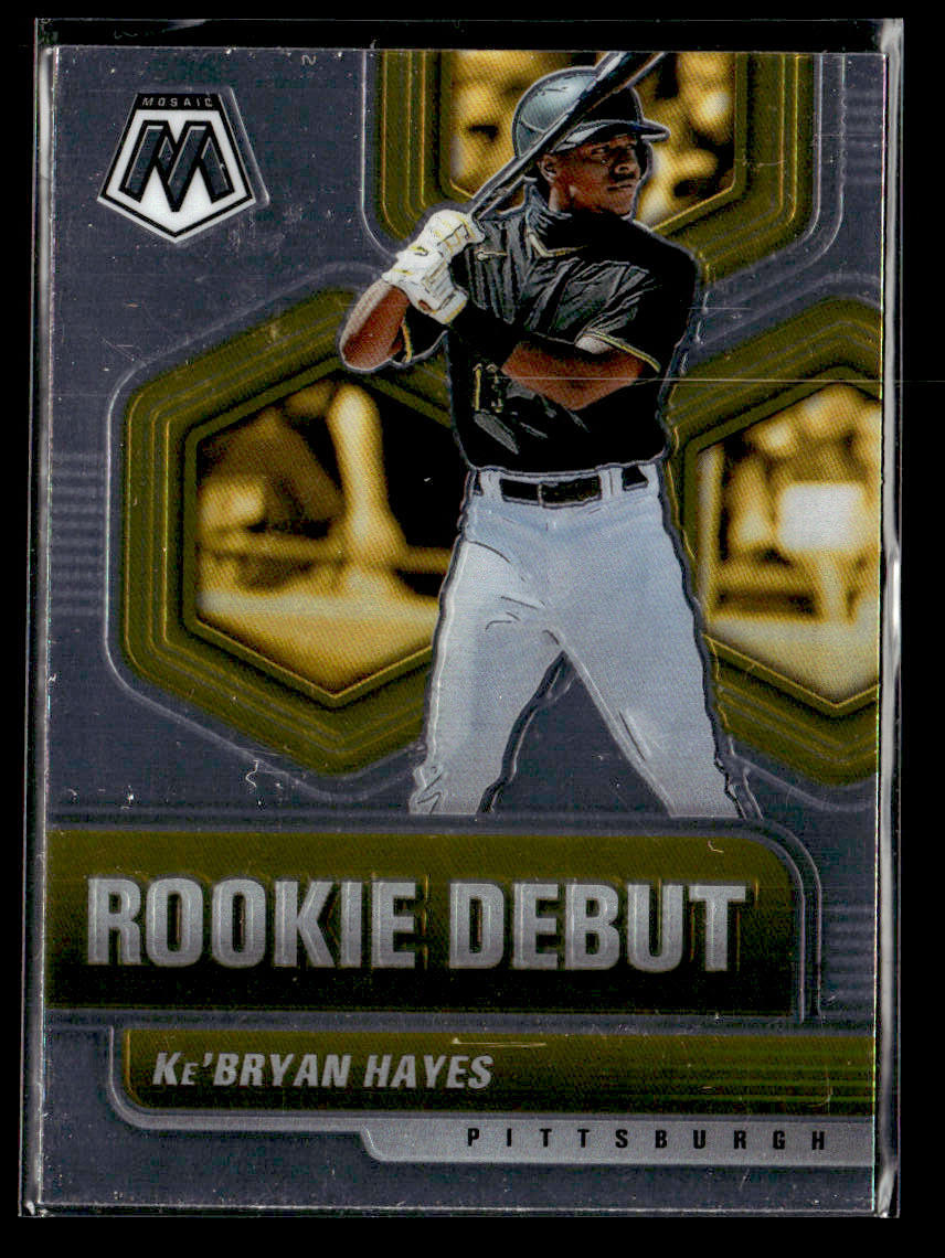 2021 Panini Mosaic #RD10 Ke'Bryan Hayes Rookie Debut Card Pittsburgh Pirates