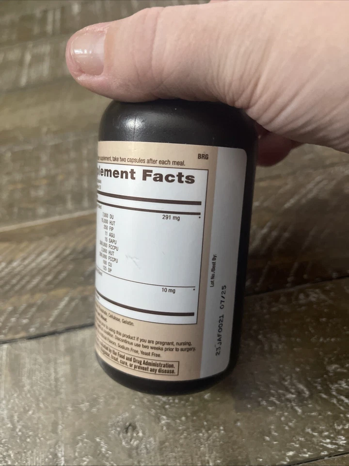 Enzimas súper digestivas marca natural 100 cápsulas Foto 3 de 4