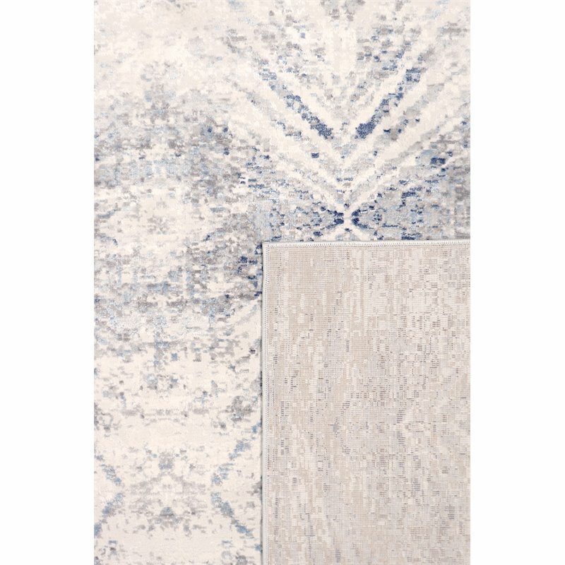 Pasargad Home Efes 72" x 72" PowerLoomed Fabric Area Rug in Light Gray