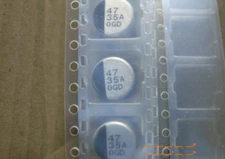 QTY 100  47uf 35V 8x6.2mm SMD ELECTROLYTIC CAPACITORS ECEV1VA470P  PANASONIC