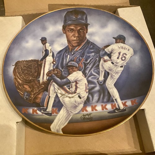 On Base Originals Inc. "Dwight Gooden" Autographed Edition Plate COA with Box - Imagen 2 de 10