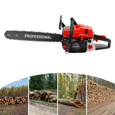 20-Inch Gasoline Chainsaw Tree Trimming Wood Cutting Chain Saw 58CC Gas Powered