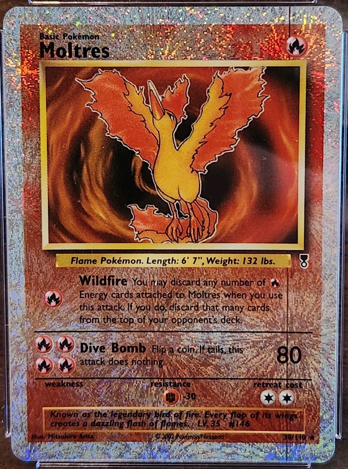 MOLTRES CGC 9 POKEMON 2002 LEGENDARY COLLECTION 30/110 REVERSE HOLO MINT