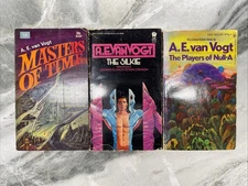 3 Books By A.E. Van Vogt PBK The Silkie Players of Null-A