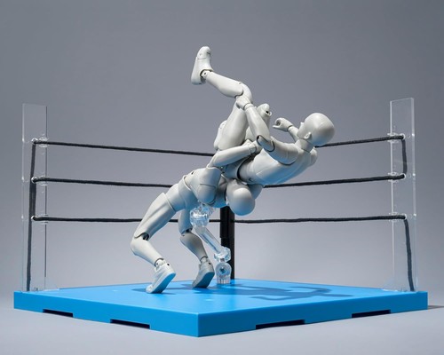 TAMASHII NATIONS - Act Ring Corner (Neutral) & Folding Chair Set for S.H.Figuart - Picture 5 of 6