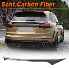 Für Porsche Cayenne 958 15-17 Carbon Spoiler Mitte Heckspoiler Kofferraum Lippe