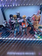 Naruto, One Punch Man, Demon Slayer, My Hero Academia, Figures Set of 10, Anime