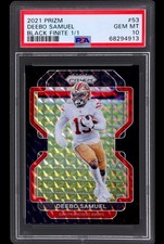 2021 Panini Prizm Deebo Samuel Black Finite One Of 1/1 PSA 10