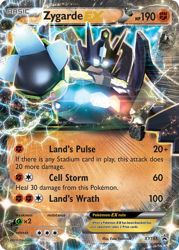 Pokemon Zygarde EX XY: Black Star Promos XY151 Holofoil MP XY Promos Promo