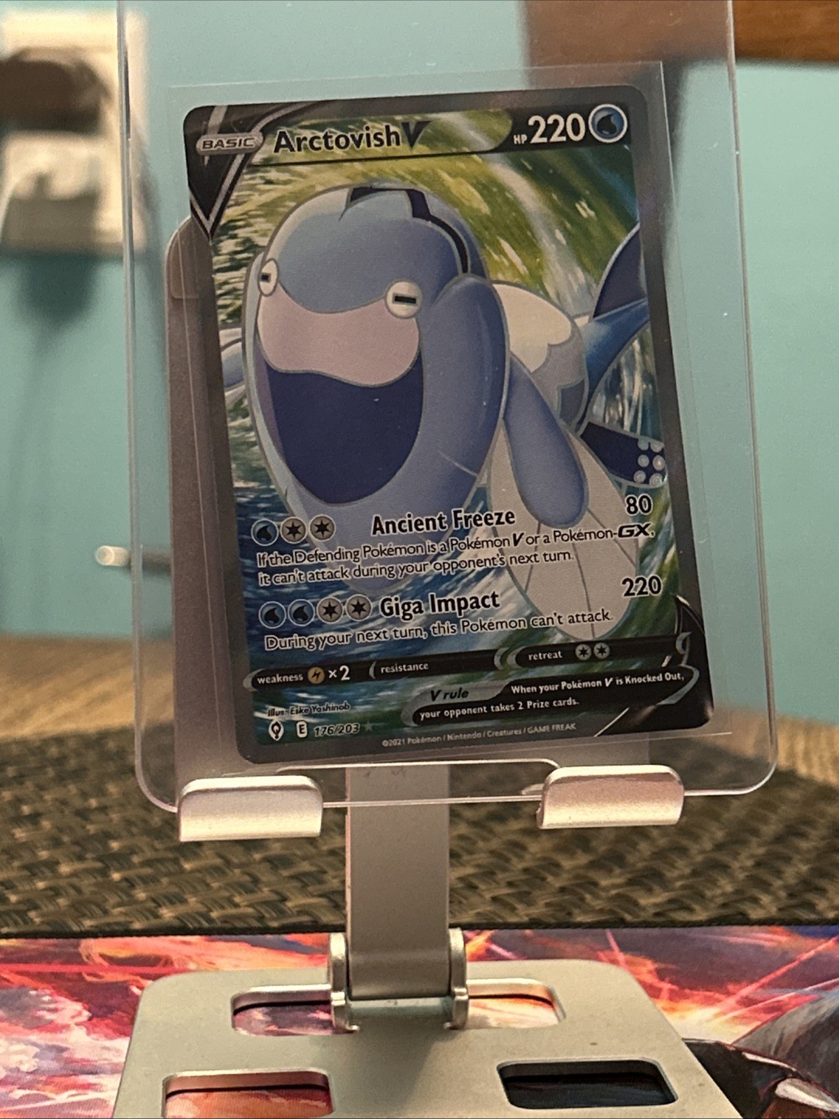 Arctovish V (Full Art) - 176/203 Evolving Skies Ultra Rare Pokemon TCG NM