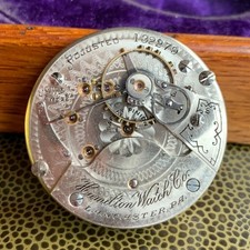 1900 Hamilton Grade: 926 18S 17J Open Face Pocket Watch Movement Runs