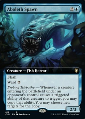 1 x Aboleth Spawn - Extended Art - Commander Legends: Battle for Baldur's Gate -