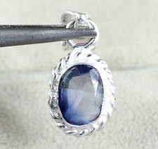 Labor Day Discount 4.30 Ct Natural Blue Sapphire Oval Gemstone Certified Pendant