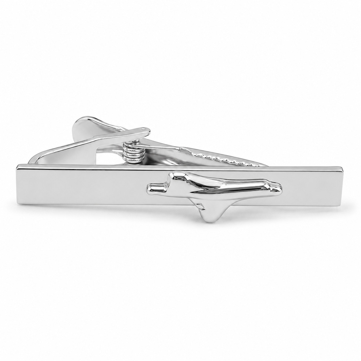 Concorde Tie Bar for Men – Onyx Art TB30 Premium Concorde Aircraft Tie Clip