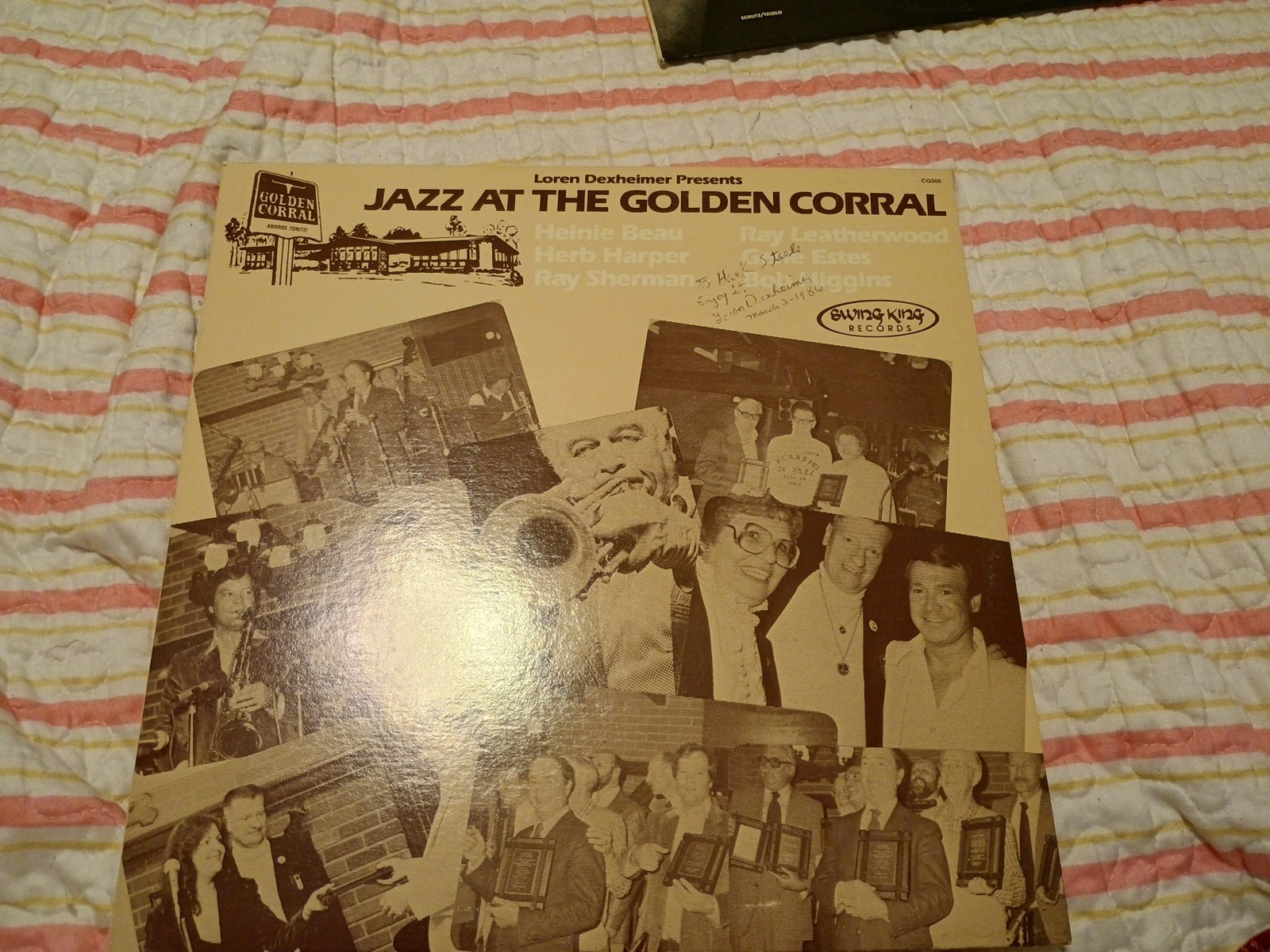Loren Dexheimer Presents Jazz At The Golden Corral AUTOGRAPHED Vinyl LP KAVL AM