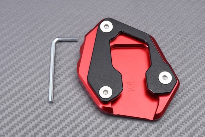 Élargisseur de béquille pour YAMAHA MT-09 2021-2025 en alu rouge