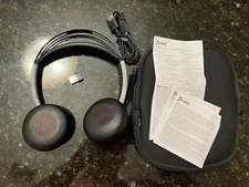 Plantronics Poly Voyager Focus 2 Wireless Headset w/ USB Dongle and Case