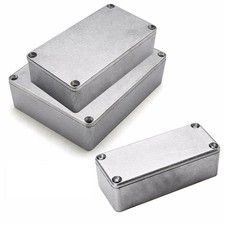 Easy to Drill and Customize Aluminum Box Metal Electric Case in Silver