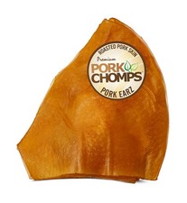 Pork Chomps Roasted Pork Skin Dog Chews, 5-inch Ear Shapes, 1.6 Ounce Pack o...