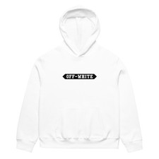 Off white Oversized heavyweight hoodie