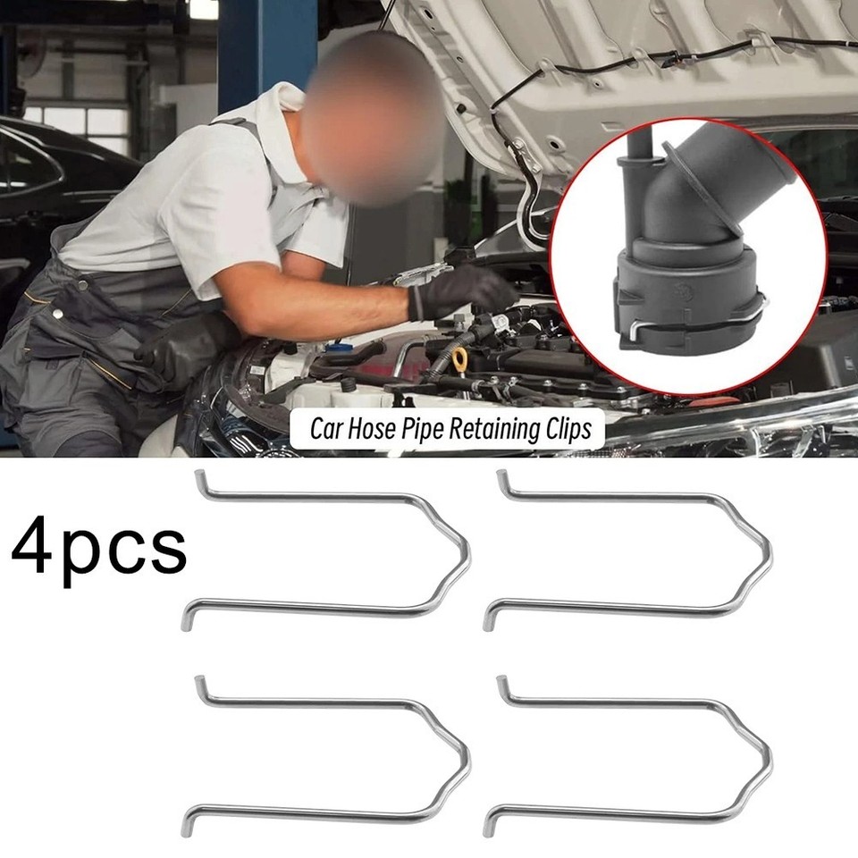 Car Hose Flange Clips 4Pcs for Various Models Reliable Stainless Steel ...