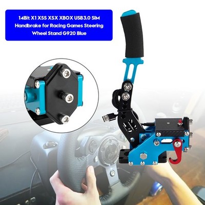 USB3.0 14Bit XBOX  XSX Handbrake for Racing Games Steering Wheel Stand G920 Blue