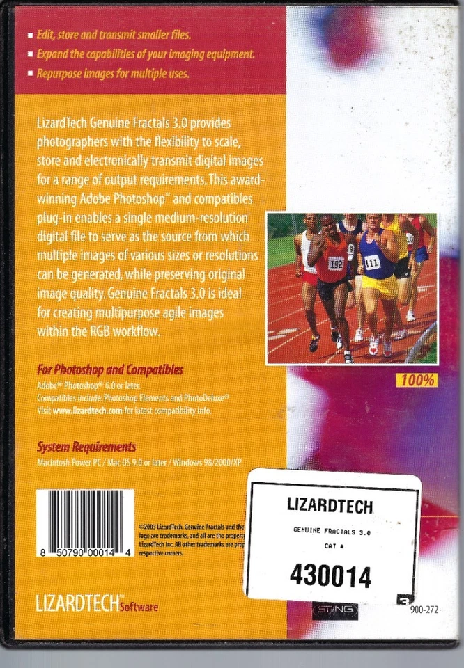 Genuine Fractals PrintPro 3.0 LizardTech Plugin Photoshop Mac/Windows Used 2003 - Image 2 of 3