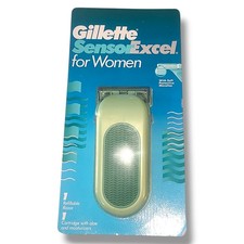 Rasoio donna vintage Gillette Sensor Excel NOS sigillato prova ricaricabile