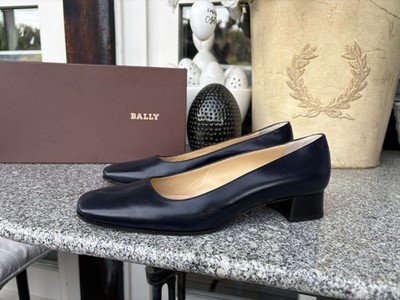 Edle Bally Pumps   dunkelblau, Gr. 38,5   neu mit Karton