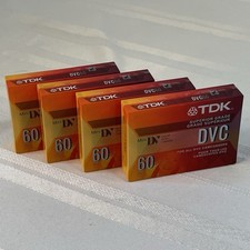 TDK DVC Mini-DV 60 Blank Tapes Lot Of 4 Digital Video Cassettes DVM60ME Sealed