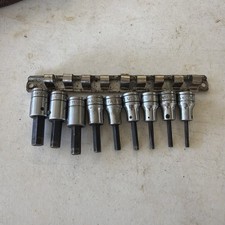 Snap On 38 Drive 8 Pc Sae Standard Hex Bit Socket Driver Set 18 To 38
