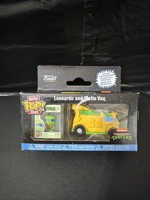 Funko Bitty Pop Rides TMNT Leonardo Turtle Van Teenage Mutant Ninja Turtles Toy