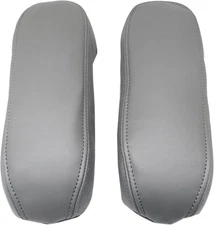 2Pcs Replacement Seat Armrest Cover Leather Dark Gray Compatible with 1999-2007