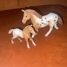 2017 Retired Schleich Appaloosa Mare and Foal