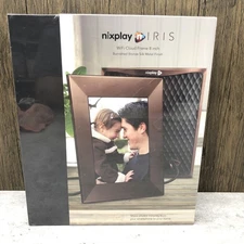 Nixplay Iris Bronze 8" LCD WiFi Cloud Digital PhotoFrame Metal w Remote