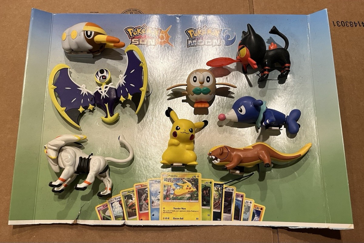 2017 McDONALD'S DISPLAY POKEMON SUN AND MOON HAPPY MEAL TOYS COMPLETE SET 8