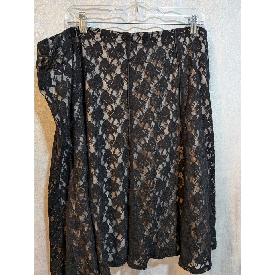 时尚 Bug 18/20W 黑色蕾丝内衬裙奇思格斯职业日期弹力 Glam — 第 4/4 张图片