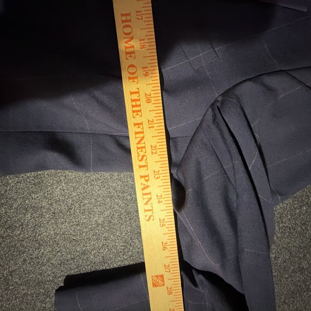 Brooks Brothers Navy Windowpane Pattern Sport Coat Blazer View 6