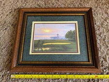 Kenneth F. Aunchman Framed Print  18th Hole GOLF Harbour Town Lighthouse SC