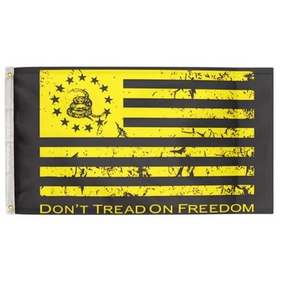 Don't Tread On Freedom 3'X5' Flag 100D Polyester (90cm x 150cm) Gadsden (G49)