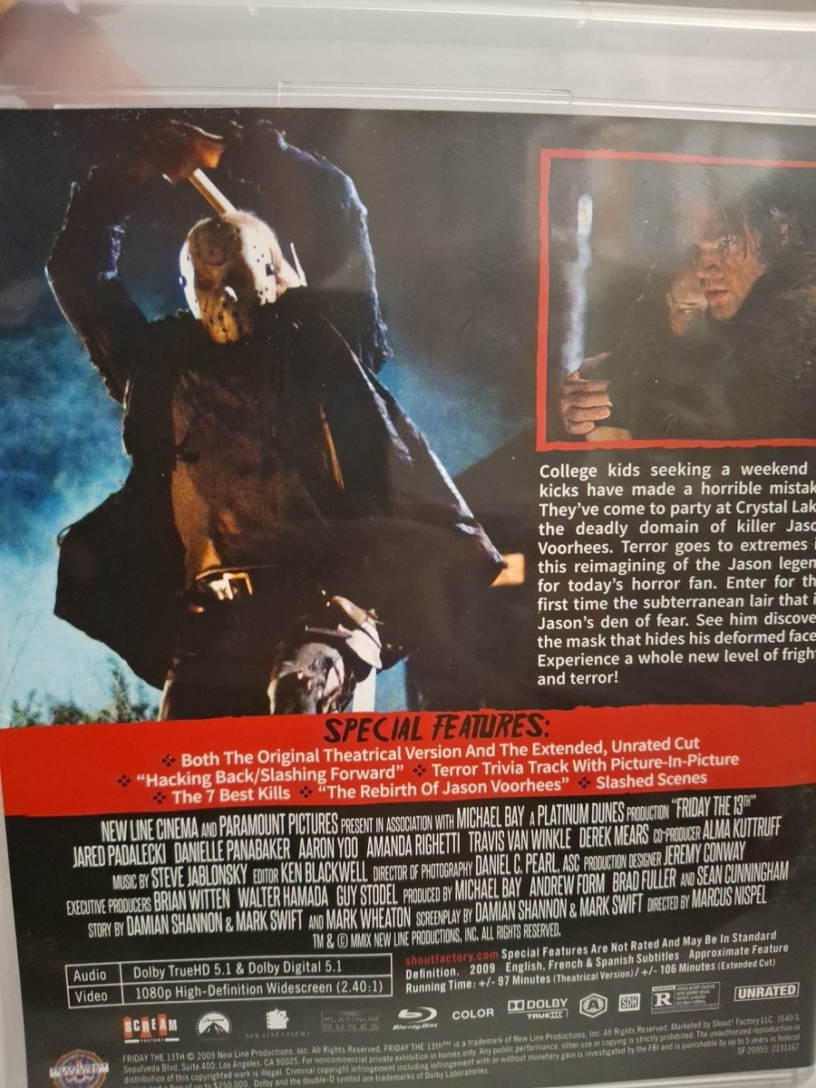 FRIDAY THE 13TH (2009,Blu-ray Scream Factory )Horror | eBay