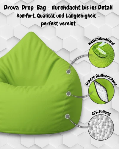 PatchHome Sitzsack XL- Jumbo Sitzkissen Bodenkissen Kinder und Erwachsene - Bild 85 von 203