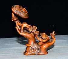 Exquisite Small Leaf Boxwood Buddha Hand Auspicious Ornament