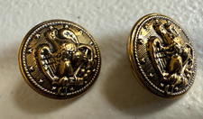Vintage London Fog Raincoat Gold Replacement Buttons- Set of 2