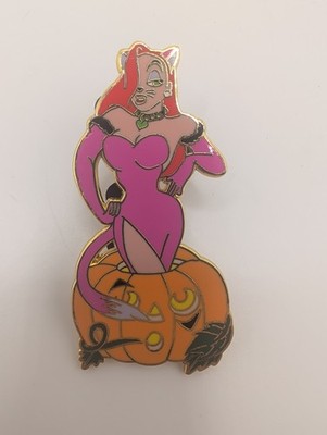 Disney Pin Jessica Rabbit Jack O Lantern Halloween, Cat Limited Edition (D6)