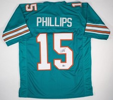 Jaelan Phillips Signed Miami Dolphins Custom Jersey XL (Beckett)