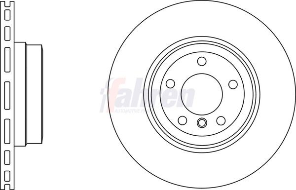 2x Rear Brake Disc For BMW Fahren FBD7170 Outer Ø 345mm Vented