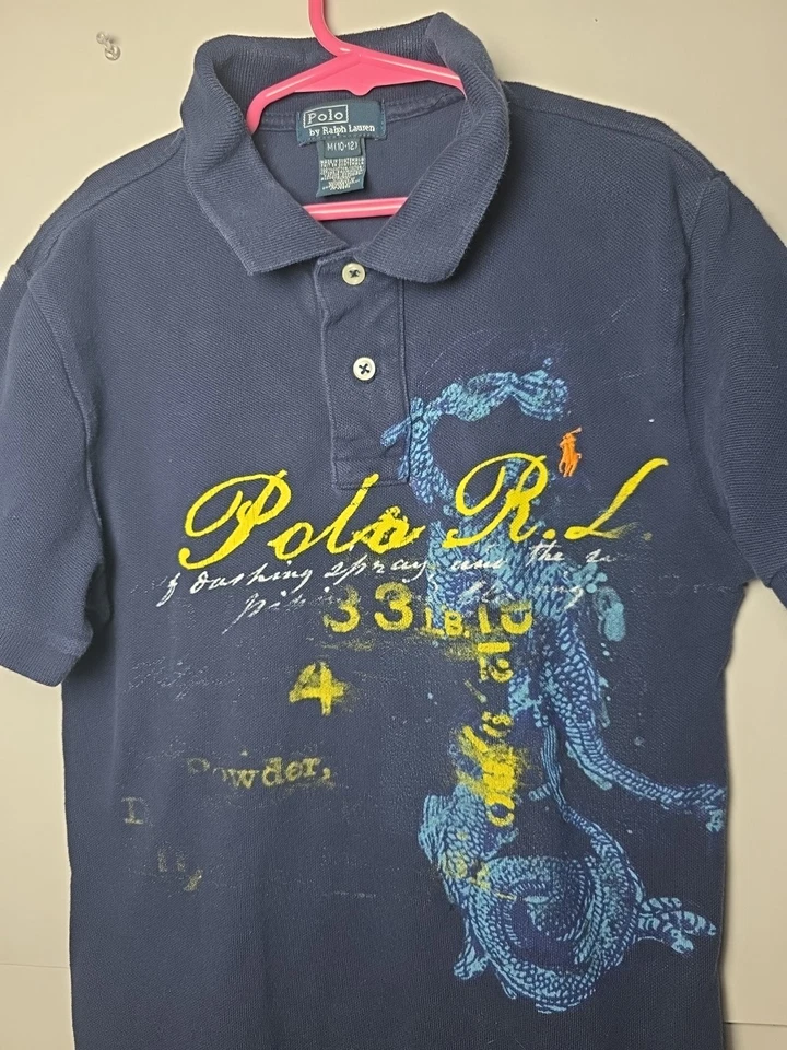 Polo Ralph Lauren Niños Vintage Polo Seahorse Dragon Edición Limitada Talla M Foto 2 de 4