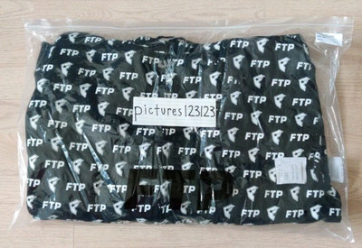 FTP x Famous All Over Logo Zip Hoodie Black Size XL XLarge Hooded 